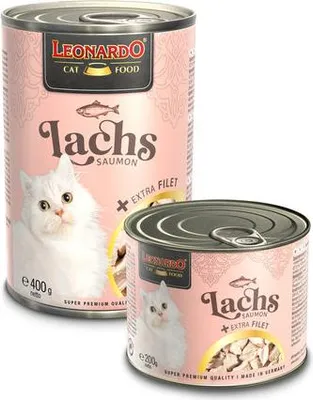 Produktbild von Leonardo Cat Food LEONARDO Lachs + extra Filet, Adult, Lachs, 2,4 kg, Ohne Soja, Ohne künstliche Farbstoffe