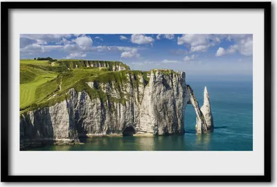 Produktbild von Bild 60x40 MDF-Rahmen Wandkunst Cliff Rock Meerküste