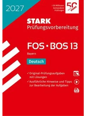 Produktbild von STARK Deutsch 13. Klasse - Abitur FOS/BOS 2027 Bayern - Prüfungsvorbereitung