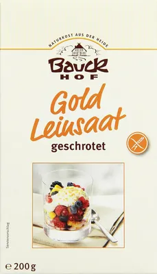 Produktbild von Bauckhof Gold-Leinsaat geschrotet glutenfrei (6x200g