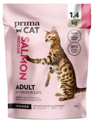Productafbeelding van PrimaCat - Droogvoer met zalm voor volwassen katten, 1,4 kg
