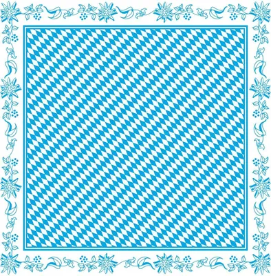 Produktbild von Airlaid Tischdecke Bayern, 80 x 80 cm, 20 Stück - Mank - Mitteldecke Rauten Kariert
