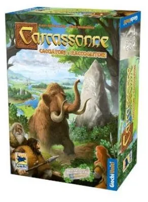 Produktbild von Carcassonne: Cacciatori E Raccoglitori (Italienische Ausgabe) – Brettspiel – Giochi Uniti – 2-5 Spieler – 8+
