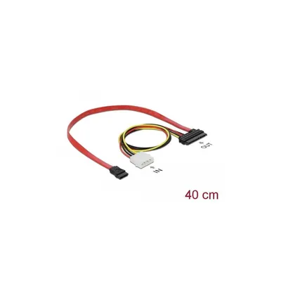 Productafbeelding van Delock 84230 DELOCK SATA-Kabel SATA 22pin -> SATA 7Pin +4pin Molex 0.40m