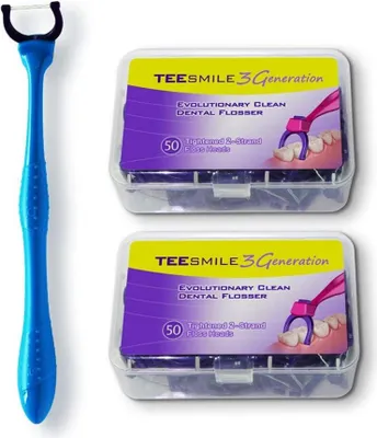 Produktbild von Zahnseidenhalter Evolutionary Clean Set +100 Aufsteckköpfe