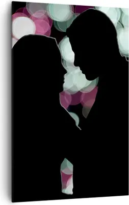 Produktbild von Bild auf Leinwand - Leinwandbild - Einteilig - Paar Liebe Beziehung - 80x120cm - Wand Bild - Wanddeko - Wandbilder - Leinwanddruck - Wanddekoration - Leinwand bilder - Wandbild - PA80x120-2551