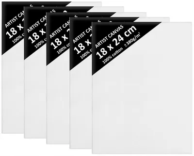 Produktbild von DaVINCI Leinwand 5er-Set 18x24 cm Malerei Leinwand