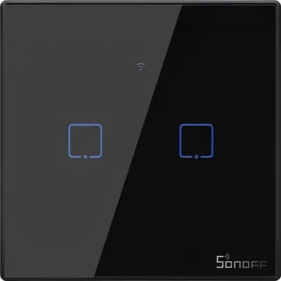Obrázok produktu pre Sonoff WiFi dotykový nástenný vypínač 2-násobný (2-stupňový), T3EU2C, 1 ks.