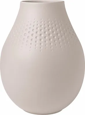 Produktbild von Villeroy & Boch Manufacture Collier beige Vase Perle hoch 16x16x20cm