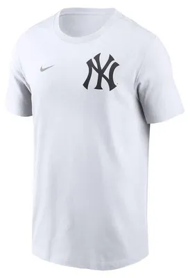 Immagine prodotto di Maglietta da uomo Nike MLB 2 Hit, cotone, New York Yankees, bianca - taglia XL