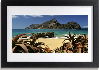 Produktbild von Bild 30x20 MDF-Rahmen Wandkunst Strand Meer Felsen-Landschaft