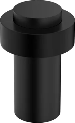 Produktbild von Premium Schwarz Türstopper für Haustüren, für Eingangstüren, Edelstahl AISI 304, Türpuffer, Wandschutz, Türstopper Boden, Wand-Stopper, Gummi-Puffer