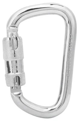 Produktbild von 40Cr Stahl 45KN D-förmiger Karabinerhaken mit hängender Schnalle für Outdoor-Kletter-Sicherheitszubehör