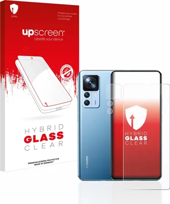 Produktbild von upscreen Schutzglas für Xiaomi 12T (Display+Kamera) Schutzfolie Panzer Folie Glas Display Schutz klar