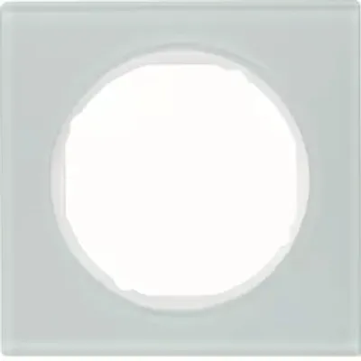 Produktbild von Berker 10112209 Rahmen Glas, polarweiß Berker R.3