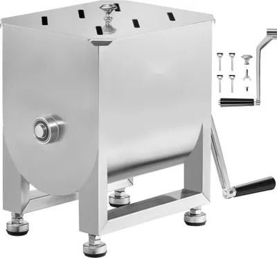 Produktbild von Manueller Fleischmischer 15L - Gerät zur Fleischverarbeitung - Mischen von Hackfleisch - Küchengerät für Fleischprodukte