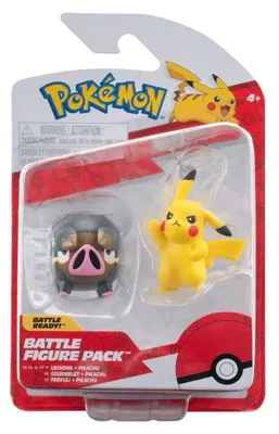 Produktbild von Battle Minifiguren Set 5 cm aus dem Battle Figure Pack Pikachu und Ferkuli