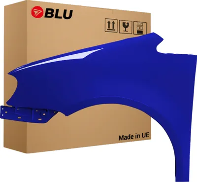 Image de BLU Aile Compatible avec VW Volkswagen Touran 1T1 LB5N Gauche Blau IndigoBlau | 2003-2006 | Avant | Peint| Prêt à Monter | Acier