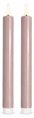 Obrázok produktu pre Deluxe Homeart LED sviečka ružová tyčová sviečka 24 cm