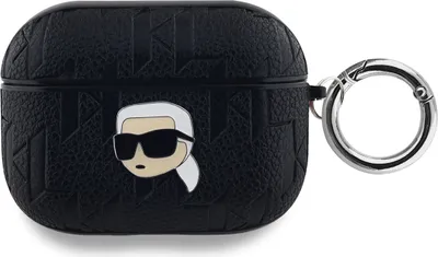 Immagine prodotto di Karl Lagerfeld, custodia per AirPods Pro con monogramma Karl Head in rilievo, nero