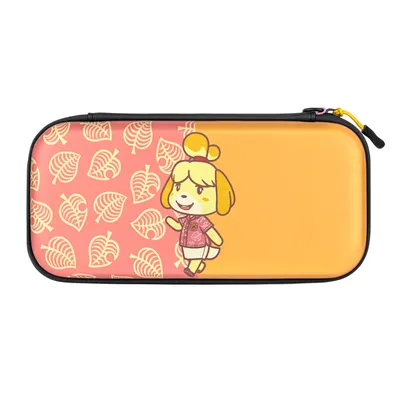 Produktbild von PDP Slim Deluxe: Animal Crossing Isabelle, Hartschalenkoffer, Nintendo, Orange, Pink, Nintendo Switch, Nintendo Switch Lite, Nintendo Switch OLED, Kratzresistent, Reißverschluss