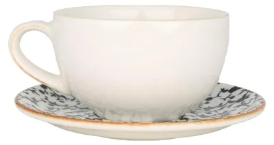 Produktbild von Bonna Calif - Kaffeetassen und Untertasse - 350 cc - Porzellan - 6er set
