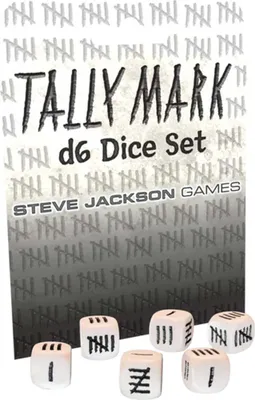 Zdjęcie produktu dla Tally Mark D6 Dice Set - Zestaw kości - Edycja ENG