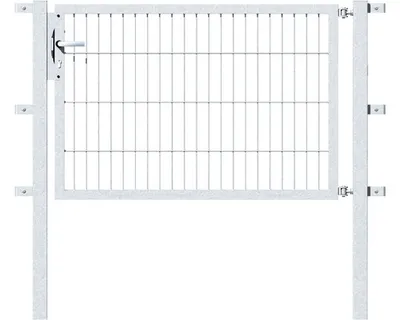 Image de Alberts 647117 Porte individuelle Flexo avec accessoires, galvanisée à chaud, largeur 125 cm, hauteur 80 cm