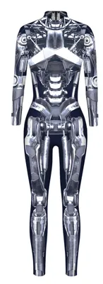 Produktbild von Solidchoice – Skelett-Kostüm, Damen-Overall für Halloween und Cosplay