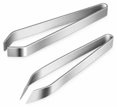 Grätenzangen-Set, 2 Stück, 11 cm, Edelstahl, Küchenpinzette