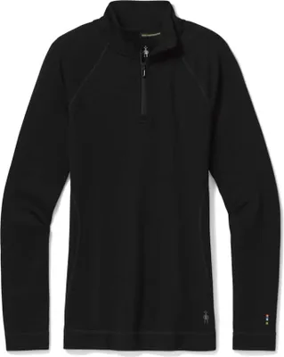 Produktbild von Smartwool Women's Merino 25" Baselayer 1/4 Zip  black XL