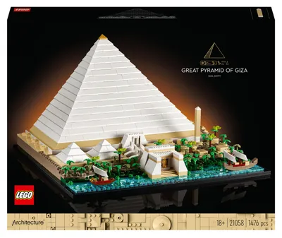 Produktbild von LEGO 21058 Architecture Cheops-Pyramide Bausatz zum Basteln als kreatives Hobby,  Geschenkidee für Erwachsene, Männer, Frauen, Mutter, Vater, kreative Aktivität, Sammlung berühmter Sehenswürdigkeiten