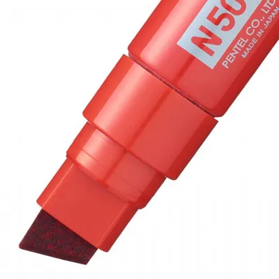Produktbild von Pentel N50XL Permanent-Marker Meißel Rot 6 Stück(e)