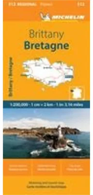 Zdjęcie produktu dla Bretania - Mapa regionalna Michelin 512