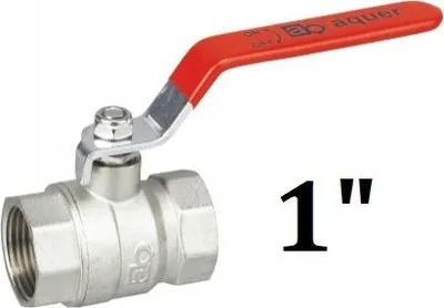 Immagine prodotto di Valvola a sfera Rubinetto acqua Ottone 1'' filettatura femmina Valvola di arresto Valvola di arresto Rubinetto uscita a sfera