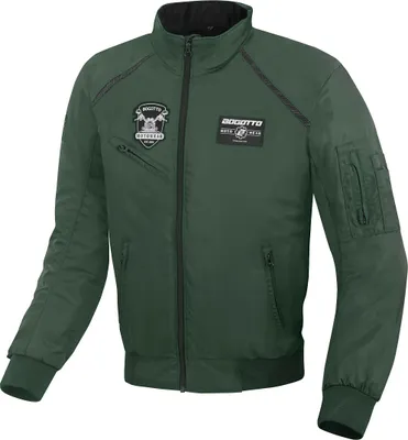 Produktbild von Bogotto Boston Motorrad Textiljacke, dunkelgrün, M