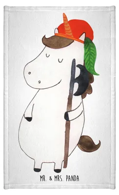 Produktbild von Mr. & Mrs. Panda Handtuch Einhorn Junge - Weiß - Geschenk, Unicorn, Kleines, Gästetuch, Mini-Handtuch, Klein, Einhörner, Mittelalter, Bube, Gäste-WC