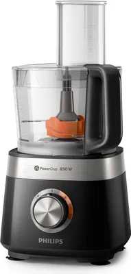 Produktbild von Philips Küchenmaschine Viva Collection, 31 Funktionen, 2.0 L, 2-in-1 Schneide, 850 W, Schwarz (HR7530/10)