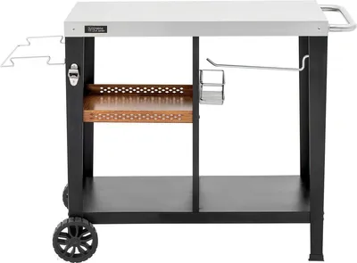 Produktbild von Grill-Beistellwagen "Gelia" 117 x 59 cm - Edelstahl - Schwarz