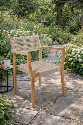 Produktbild von Stilvoller Gartenstuhl Designer Terrassenstühle Edle Rattanstühle