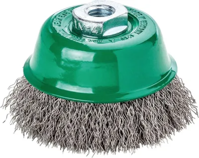 Obrázok produktu pre Hrnčeková kefa V4A M14 lisovaná 65x0,3 mm Lessmann