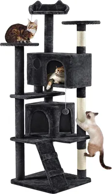 Produktbild von Stabile Katzenkratzsäule mit mehreren Plattformen - Höhe 178 cm - Ideal für mehrere Katzen
