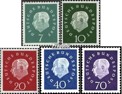 Produktbild von Briefmarken BRD (BR.Deutschland) 1959 Mi 302-306 (kompl.Ausg.) postfrisch Bundespräsident Heuss (III)