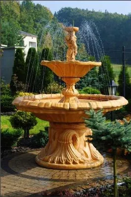Produktbild von Zierbrunnen Springbrunnen Figur Brunnen Dekoration Garten Fontaine Teich SHELLA