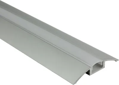 Produktbild von - F01 LED Aluprofil Silber Übergangsprofil 2m opal