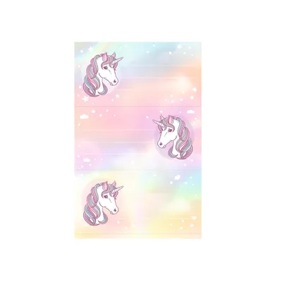 Immagine prodotto di etichette per libri herlitz unicorno 76 x 35 mm 3 fogli da 3 etichette ciascuno
