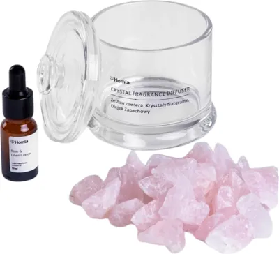 Zdjęcie produktu dla HOMLA Zestaw zapachowy SERENITY Rose & Linen Bawełna 210 G + 10 ml