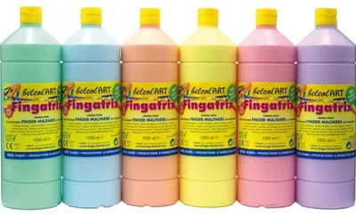 Immagine prodotto di Eduplay Set di colori a dita pastello 6 x 1000 ml 6 colori Colori per bambini