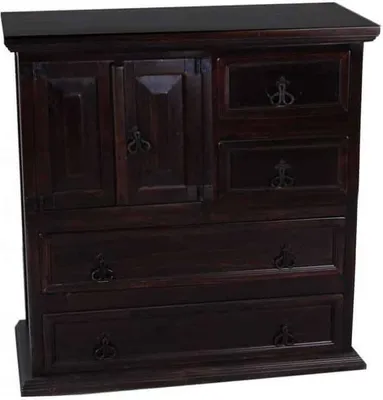 Produktbild von MiaMöbel Kommode Mexico Möbel 86x90x40 cm Kolonialstil Massivholz Pinie Kolonialstil