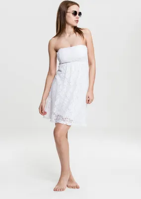 Obrázok produktu pre Urban Classics Kleid Dámske šaty so šnúrkami White-L
